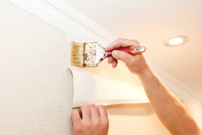 Pose de papier peint à Olmeta-di-Tuda — revêtements muraux et toiles de verre